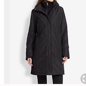 Postcard size 4 jacket/coat black zip up